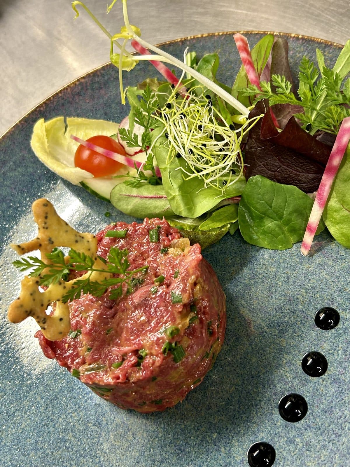 Tartare de bœuf du Reposoir coupé au couteau
